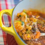 Bien - 蕃茄燉蜂巢胃（ハチノスあかなすにこみ、まァトリッパ）、西葫蘆（ズッキ－ニ）