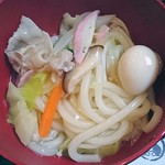 お食事処 駒川 - 中身はあんかけ五目うどんですね