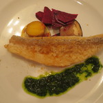 リストランテ ヴォナ フォルトゥーナ - 鱗をカリッと焼いた甘鯛のソテー