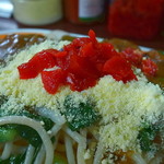 粉チーと福神漬（トッピング滅茶苦茶）