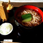 そば屋 案山棒 - ひやかけ¥500(朝そば)