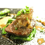 リストランテ サクラ - 八千代牛　牡蠣　フォンドバーと牡蠣のソース