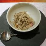 エクアトゥール - 米のピュレ 蛤と雲丹 サマー・トリュフがけ2