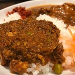 大辛チキン&キーマカリーライス