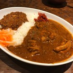 大辛チキン&キーマカリーライス