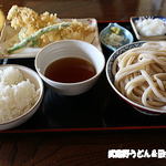 田舎うどん てつ - 穴子天ぷら定食