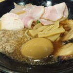 福島壱麺 - 鯖背脂絞り醤油ラーメンDX 1030円