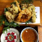 仙人小屋 - 天然キノコの天ぷら