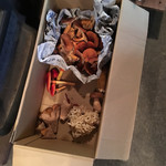 仙人小屋 - 収穫されたキノコたち