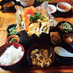 仙人小屋 - キノコホイル焼き定食