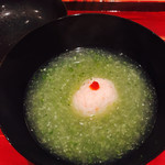 銀座 しのはら - 噴火湾毛ガニ、おくらのすりながし