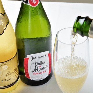 ノンアルコールで楽しめるドリンクもご用意しています