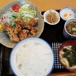 丸屋 - 唐揚げ定食