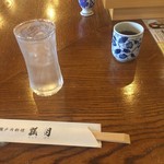 瀬戸内料理 瓢月 - 冷たいお冷やをお願いしました。