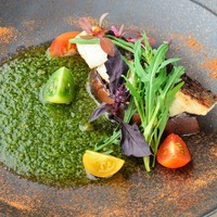 師崎産 天然すずきのグリル 焦がしバターとイタリアンパセリのソース