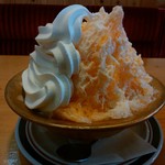 コメダ珈琲店 - 「みかん・練乳・ソフト氷」