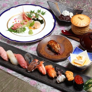 various course dishes