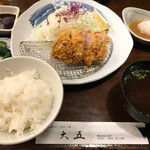 大五 - プラチナヒレとんかつ定食150g 2,490円