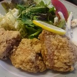 お食事処 ゆずのき - (20170708)がっつり定食の唐揚げ