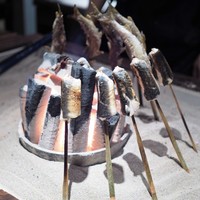 たでの葉 - 鮎や鰻を焼いてるところ