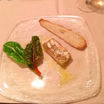 カーサ カルマ - 前菜　スイスチャード　鮟鱇のテリーヌ