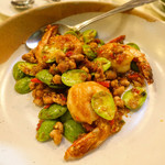 Khua Kling + Pak Sod - サトーパットクン (サトー豆と海老の炒め)