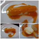 ビストロ  ローズガーデン - ◆帆立貝のムース　・・ソーセージのような形状で、滑らか食感で美味しい品。アメリケーヌ風のソースもいい味わい