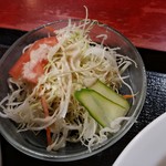 華龍飯店 - 【2017.7.11(火)】Ａランチの野菜サラダ