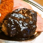 大富士 - 上洋食盛合せ（ハンバーグ）