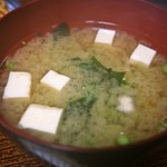味のとんかつ 大富士 - ポークチャップ定食（味噌汁）