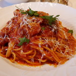 トマトとパンチェッタのスパゲティ
