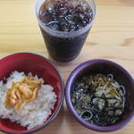 微笑みレストラン 大国亭 - ご飯セットとコーラ。