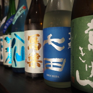 We have a wide selection of alcoholic beverages, mainly Japanese sake.