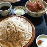 Kuimono Ya Ra Neju - ざるそばミニヒレソースカツ丼セット