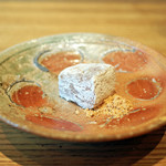 やまぐち - お菓子：新生姜の葛焼き、きなこと黒蜜で...