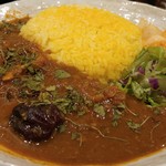 SPICY CURRY 魯珈 - なつめと八角香る。手羽スープカレーライス大盛