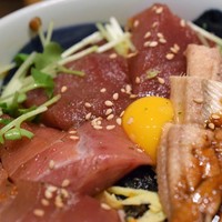 柳橋きたろう場内 - づけ鮪穴子丼