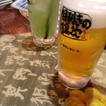 目利きの銀次 - 生ビールとキウイサワー