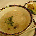 銀座アスター - 五穀米のお粥、香の物