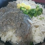 田子の浦港 漁協食堂 - ハーフ丼