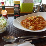 湖の見えるレストラン - スパゲティ・ペスカトーレ