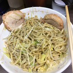 ラーメン二郎 - 2017.07天地返しせず野菜だけ食べる