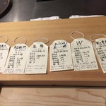 鮨 猪股 - この日のラインナップ