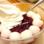 クリーム白玉ぜんざい