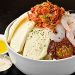 やき兵衛 - 料理写真:３日間かけて作る自慢のトマトソースベースの「もんじゃイタリア―ノ」