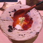 鮨　恵三 - 鮪の漬け＆山かけ