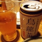 ささもと - ウーロン茶と焼酎でウーロンハイを作成