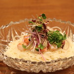 りょうりや 御旅屋 - 車海老のあぶら素麺¥800