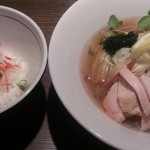 つけ麺一燈 - 7月の月替わり火・水曜日限定 「海老出汁冷やしそば」(2)