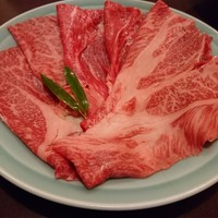 人形町今半 本店 - 昼のすき焼き　肉(17-07)